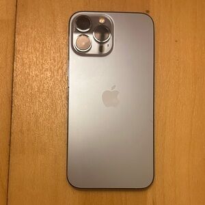 Apple Smartphone with Metallic Silver Hue